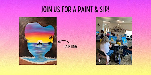 Imagem principal do evento Paint & Sip - Dolphin Cove