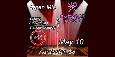 Live music with Open mic and Karaoke May 10