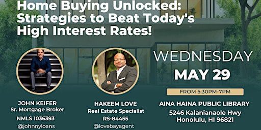 Primaire afbeelding van Home Buying Unlocked: Strategies to Beat Today's High Interest Rates!