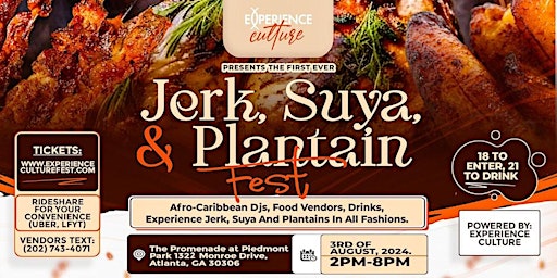 Jerk, Suya, & Plantain Food Festival primary image
