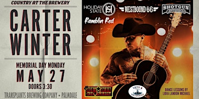 Imagem principal do evento Country at the Brewery Ft Carter Winter, Holiday State and Westbound 66