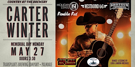 Country at the Brewery Ft Carter Winter, Holiday State and Westbound 66