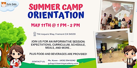Summer Camp Orientation