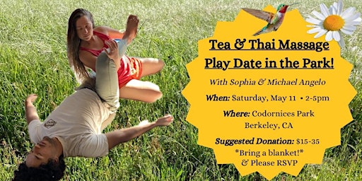 Primaire afbeelding van Tea & Thai Massage Play Date in the Park