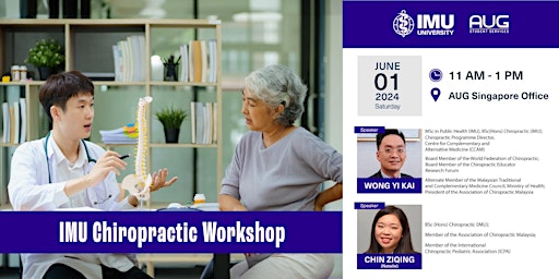 Imagem principal do evento Chiropractic Workshop - 1 June 2024