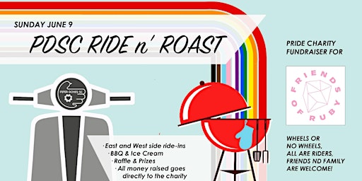 Imagem principal do evento PDSC RIDE n' ROAST - A Pride Month Charity Fundraiser