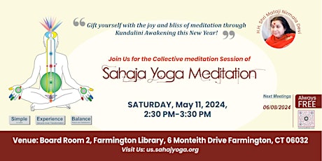 Free one-hour meditation classes for self-discovery and inner peace - CT