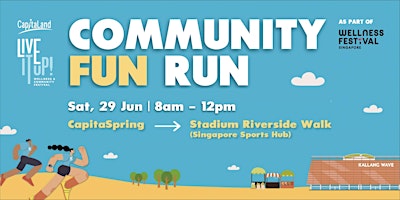 Imagem principal do evento Live It Up! Community Fun Run