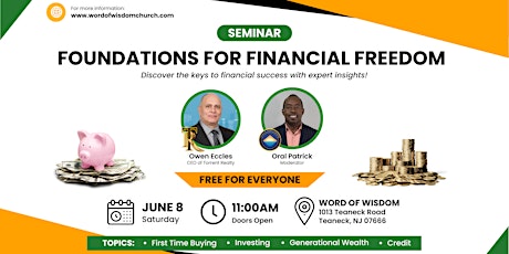 Foundations for Financial Freedom Seminar