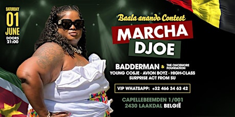Marcha Djoe met Live Band uit Suriname op Baala Anando Contest in België!"