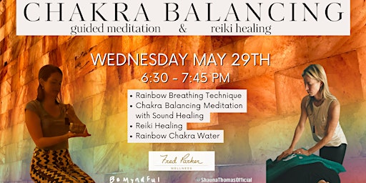 Chakra Balancing Meditation & Reiki Healing Class in Himalayan Salt Room primary image