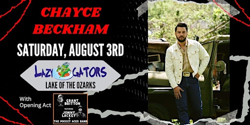 Chayce Beckham at Lazy Gators 8/3  primärbild