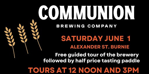 Imagem principal do evento Free Tours of Communion Brewing Co