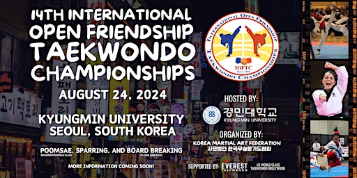 14th International Open Friendship Taekwondo Championships (South Korea) primary image