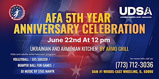 AFA 5th YEAR Anniversary Celebration primary image