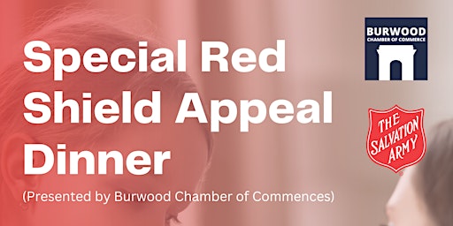 Burwood Business Chamber Gala Dinner - RED SHIELD APPEAL 2024 primary image