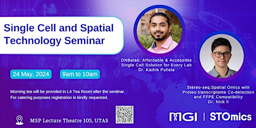 Novel Single Cell and Spatial Technology Seminar primary image