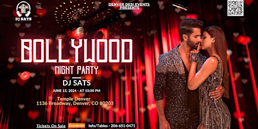 Bollywood Night Party | LOFT @ Temple Denver| DJ SATS primary image