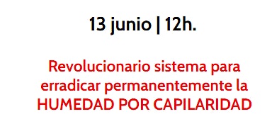Imagen principal de webinar: Revolucionario sistema para erradicar permanentemente la HUMEDAD POR CAPILARIDAD