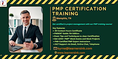 Primaire afbeelding van Confirmed PMP exam prep workshop in Memphis, TN