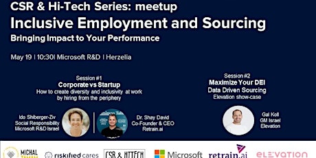 Hauptbild für CSR & Hi-Tech Series: meetup | Inclusive employment and sourcing