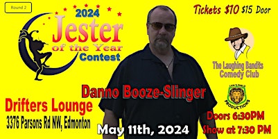 Imagem principal do evento Jester of the Year Contest - Drifters Lounge Starring Danno Booze-Slinger