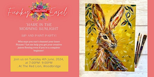Immagine principale di The Funky Easel Sip & Paint Party  At The Red Lion,  Woodbridge, Suffolk 