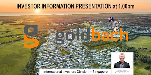 Imagem principal do evento Goldbach Australian Property Expo & Informational Presentation for QLD