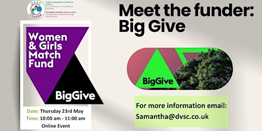 Hauptbild für Meet the Funder: Big Give