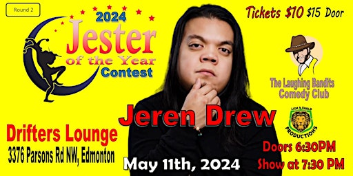 Primaire afbeelding van Jester of the Year Contest - Drifters Lounge Starring Jeren Drew