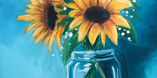 Primaire afbeelding van Sunflowers in a Glass - Paint and Sip by Classpop!™