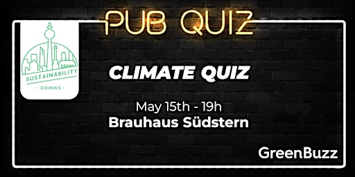 Immagine principale di Greenbuzz Climate Pub Quiz 