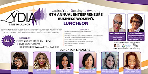Imagem principal de 6th Annual Entrepreneurs Business Women's Luncheon