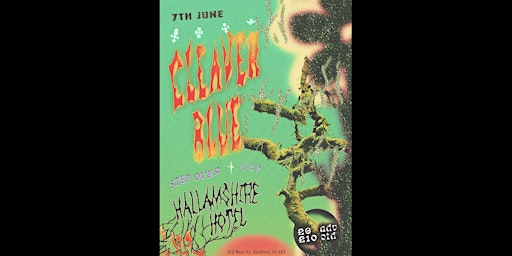 Primaire afbeelding van CLEAVER BLUE + STEPOVER @ HALLAMSHIRE HOTEL 7TH JUNE.  1ST SUPPORT TBA