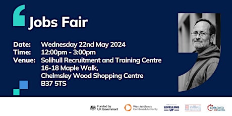 Jobs Fair - 22nd May 2024 - 12pm - 3pm