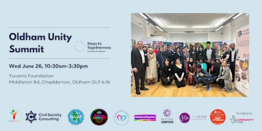 Imagem principal do evento Oldham Unity Summit: Celebrating Communities Together