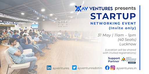 Startup Networking Event (Invite Only) by AY Ventures  primärbild