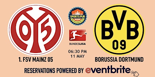 Imagem principal do evento Mainz 05 v B. Dortmund | Bundesliga - Sports Pub Malasaña