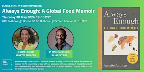 Always Enough: A Global Food Memoir with Annette Anthony and Julian George