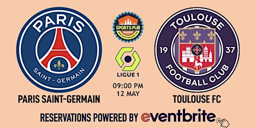 Imagem principal do evento PSG v Toulouse | Ligue 1 France - Sports Pub Malasaña