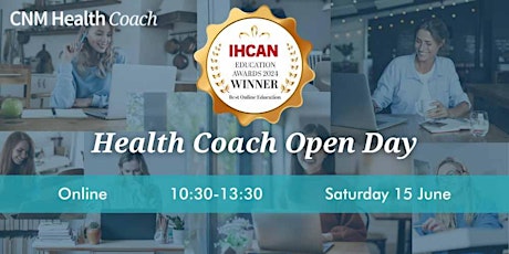 Health Coach Course Open Day - Saturday 15th June 2024 (Online)