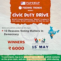 Image principale de Voting Matters: Civic Duty Drive FT Blogathon