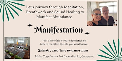 Image principale de Manifest Abundance through Meditation, Breathwork and Sound Healing