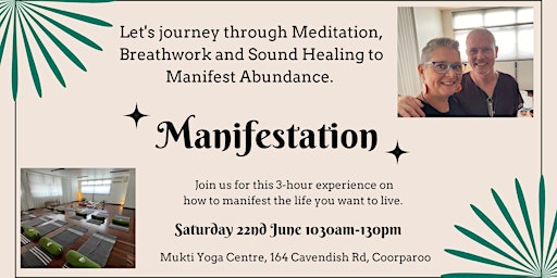 Imagem principal do evento Manifest Abundance through Meditation, Breathwork and Sound Healing