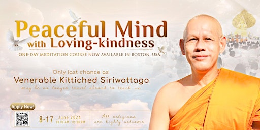 Imagem principal de Free Meditation - Peaceful Mind with Loving-Kindness Workshop