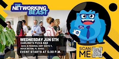 Imagem principal de Networking Event & Business Card Exchange by The Networking Beast (BOCA)