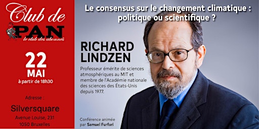 Imagem principal do evento Le consensus sur le changement climatique : politique ou scientifique ?