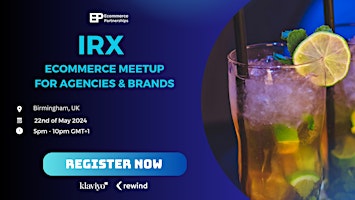 Imagem principal do evento IRX | Ecommerce Meetup for Agencies & Brands