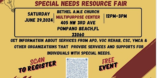 Primaire afbeelding van Special Needs Resource Fair hosted by Shine Moore Consulting, LLC