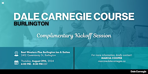 Imagen principal de Dale Carnegie Course®: Kick-Off (Burlington)